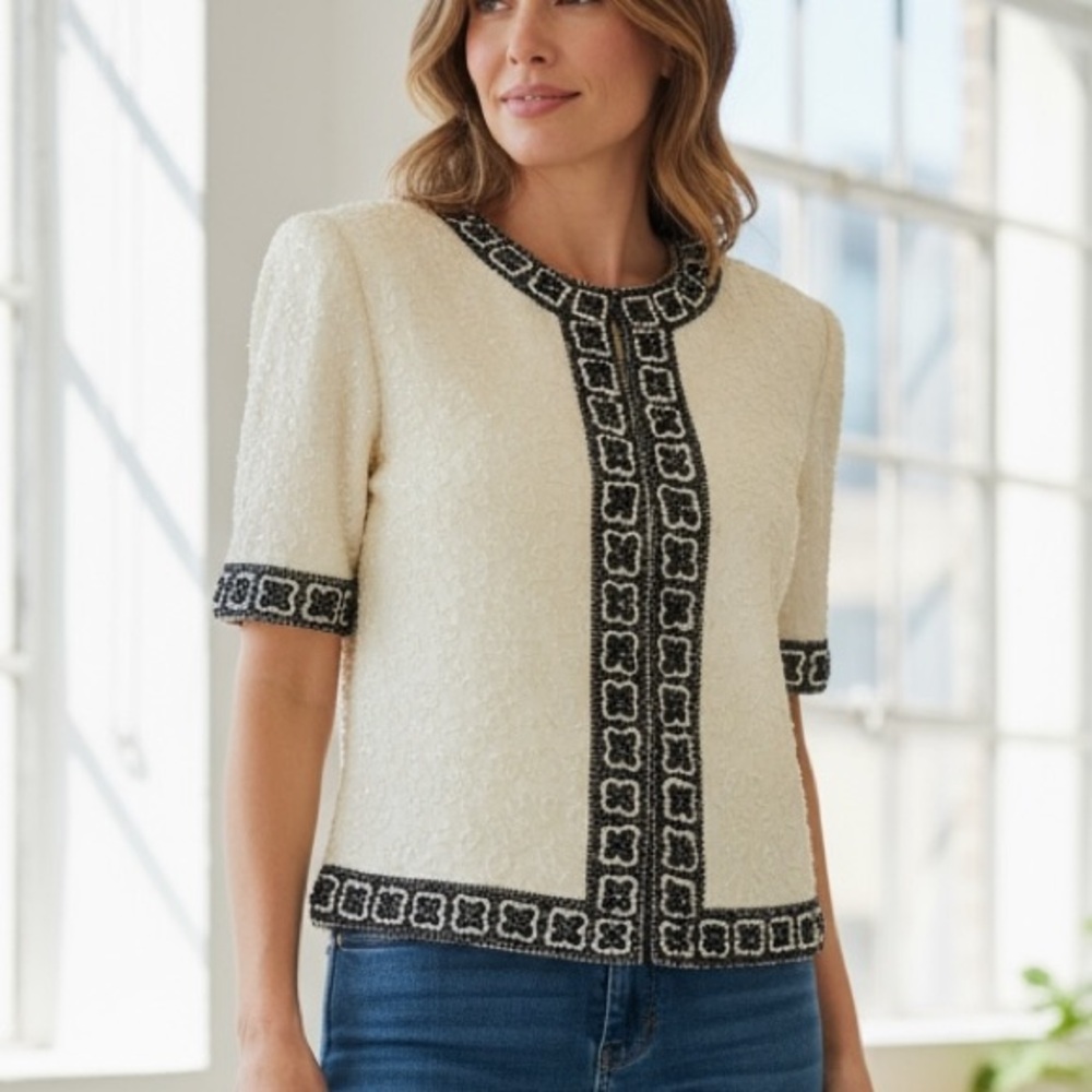 Laurence Kazar Vintage Top - Picture 3 of 14